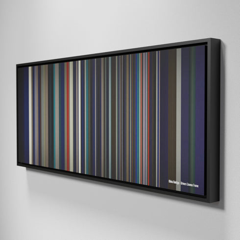 Side view of Framed Buff's of Olivia Rodrigo - Drivers License Frome on the wall