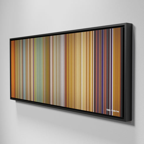 Side view of Framed Buff's of Coldplay - Paradise Frome on the wall