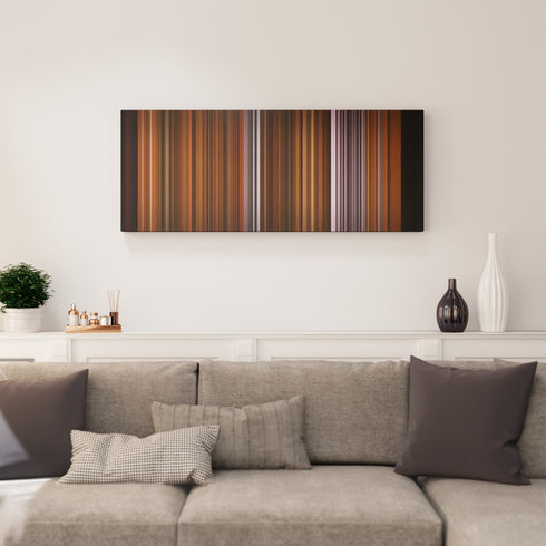 Living room interior with Coldplay - Viva La Vida Frome on the wall