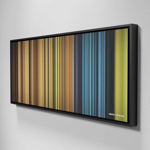 Side view of Framed Buff's of Linkin Park - In The End Frome on the wall