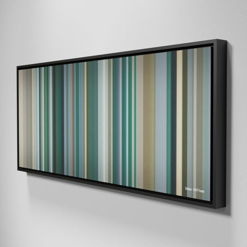 Side view of Framed Buff's of Tristtan - PUFFY Frome on the wall