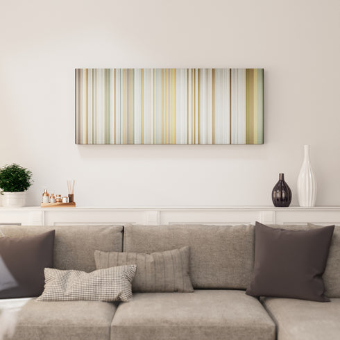 Living room interior with Sasha Prendes - Brooklyn Stripped Down Frome on the wall