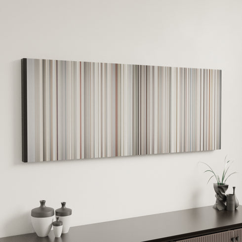 Minimal interior design with The Fray - How to Save a Life Frome on the wall