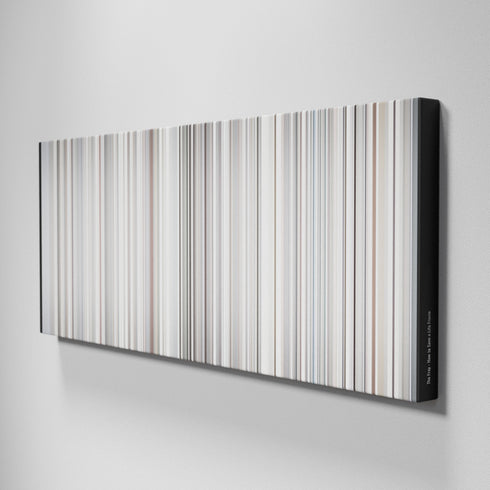 Side view of Buff's of The Fray - How to Save a Life Frome on the wall