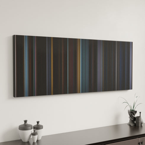 The Conjuring 2 canvas art in modern interior - movie color palette