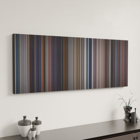 Tomorrow Never Dies canvas art in modern interior - movie color palette