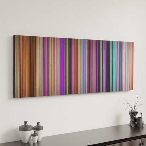 The Mitchells vs the Machines canvas art in modern interior - movie color palette