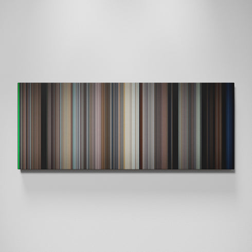 North by Northwest movie canvas wall art - color palette print