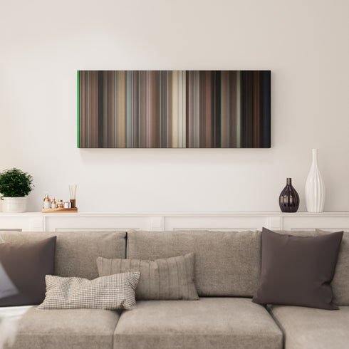 North by Northwest canvas print in living room - film wall decor