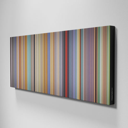 Side view of Buff's of A-Scanner-Darkly Frome on the wall