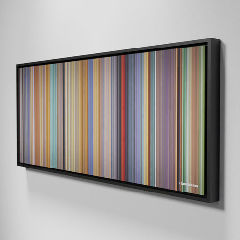 Side view of Framed Buff's of A-Scanner-Darkly Frome on the wall