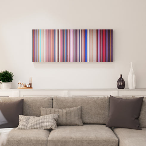 Sing canvas print in living room - film wall decor