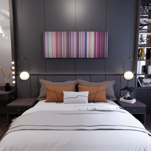 Sing movie canvas in bedroom - wall art display