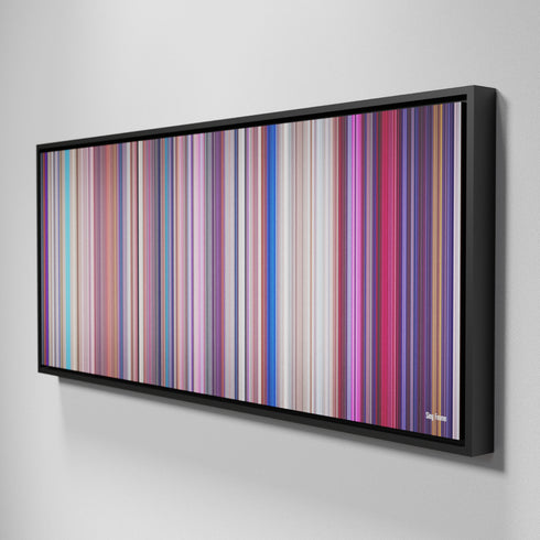 Side view of Framed Buff's of Sing Frome on the wall