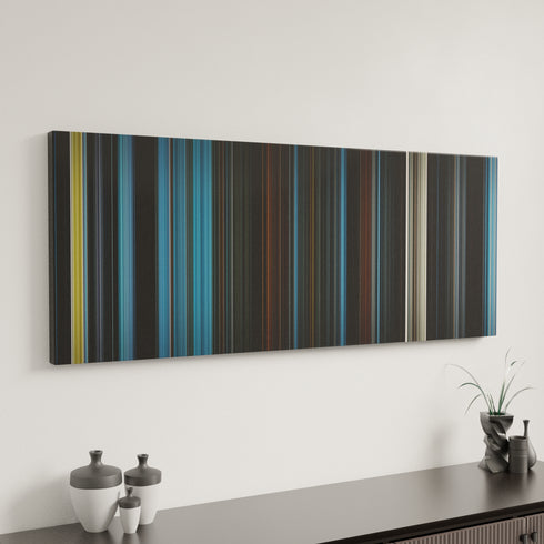 Silent Hill canvas art in modern interior - movie color palette