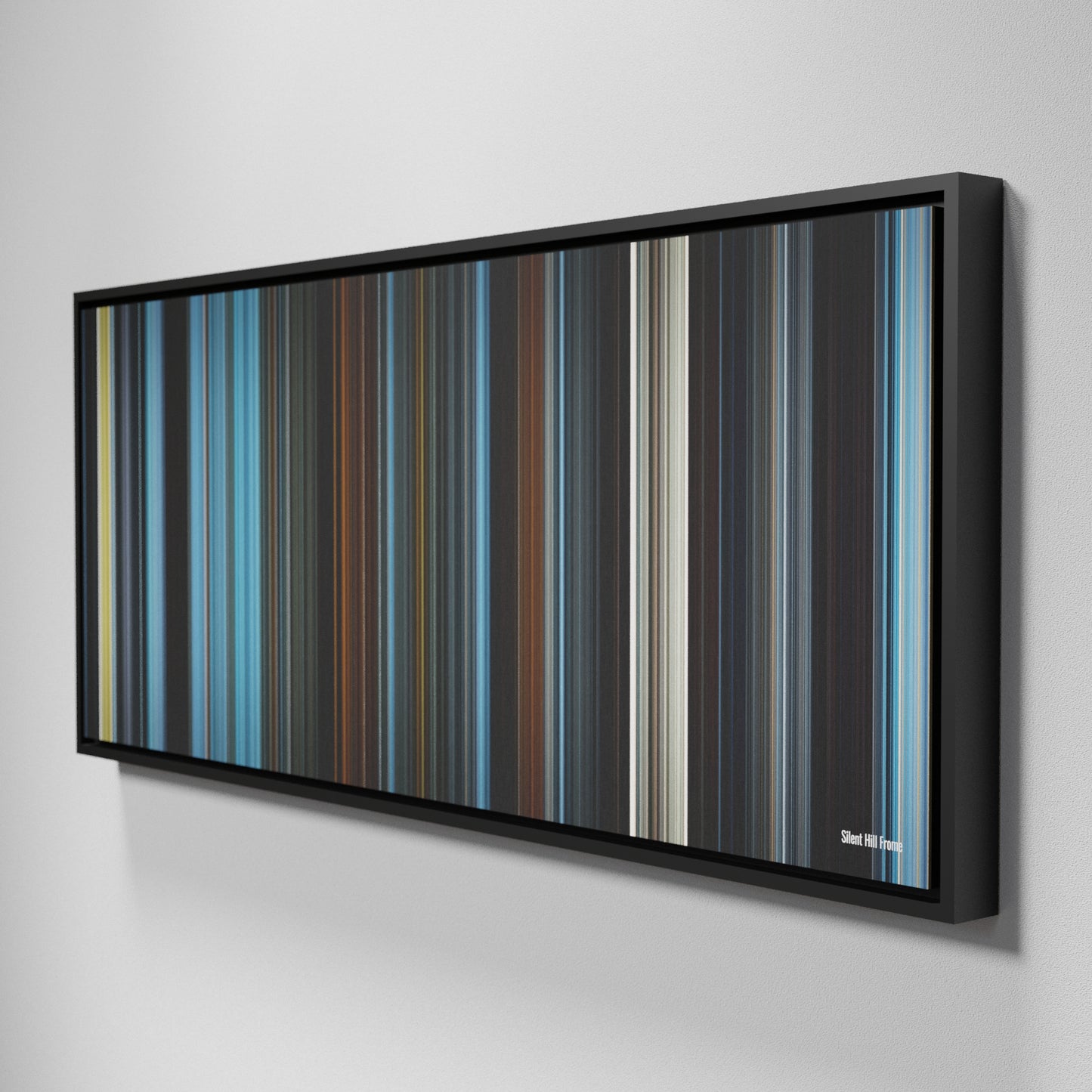 Side view of Framed Buff's of Silent-Hill Frome on the wall