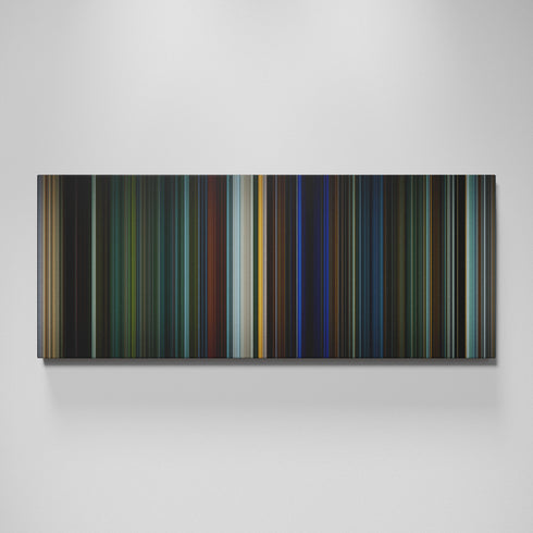 Collateral movie canvas wall art - color palette print