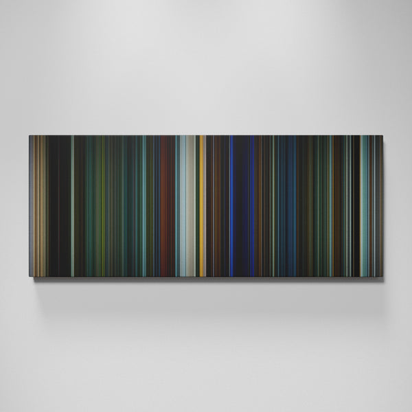 Collateral movie canvas wall art - color palette print