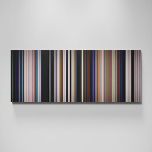 Monster movie canvas wall art - color palette print