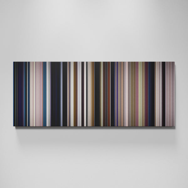 Monster movie canvas wall art - color palette print