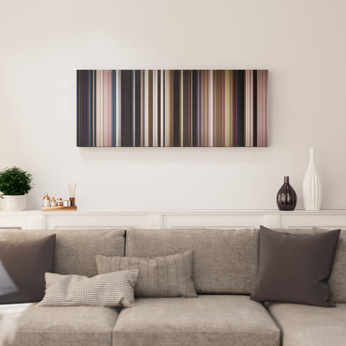 Monster canvas print in living room - film wall decor