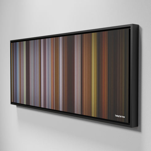 Side view of Framed Buff's of Training-Day Frome on the wall