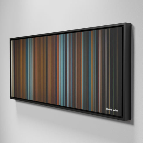 Side view of Framed Buff's of 10-Cloverfield-Lane Frome on the wall