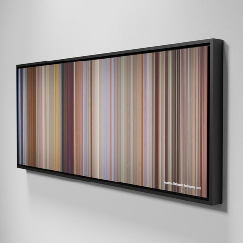 Side view of Framed Buff's of Anchorman-The-Legend-of-Ron-Burgundy Frome on the wall