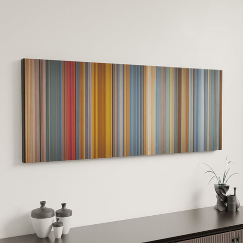 Austin Powers in Goldmember canvas art in modern interior - movie color palette