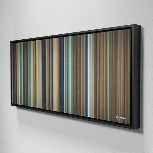 Side view of Framed Buff's of Warrior-2011 Frome on the wall