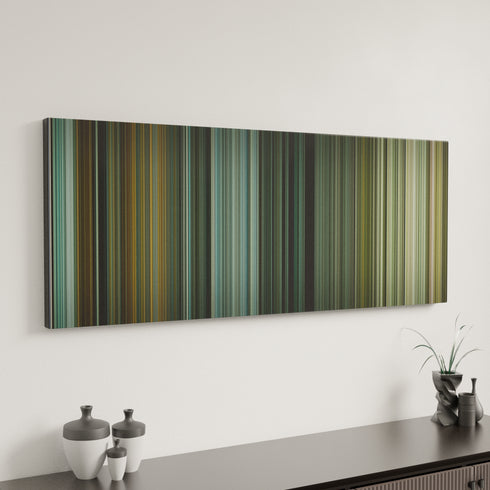 Train to Busan canvas art in modern interior - movie color palette