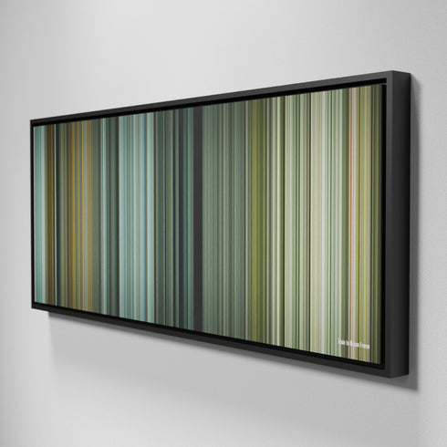 Side view of Framed Buff's of Train-to-Busan Frome on the wall