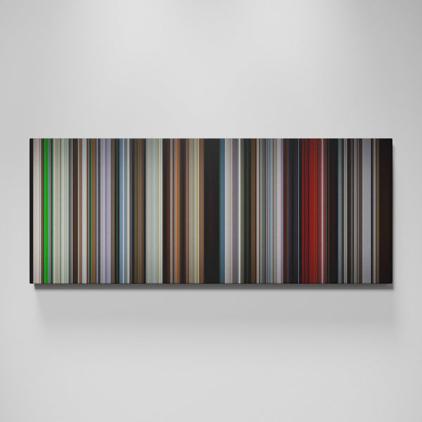 Paris, Texas movie canvas wall art - color palette print