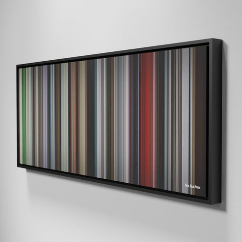 Side view of Framed Buff's of Paris-Texas Frome on the wall