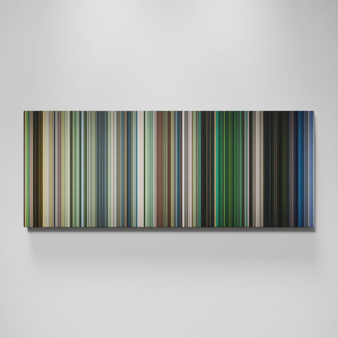 Dawn of the Dead movie canvas wall art - color palette print