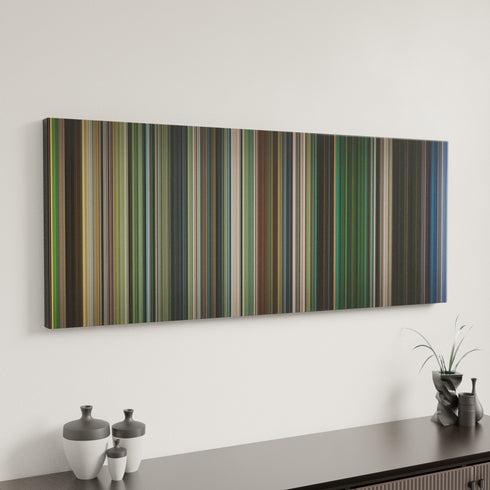 Dawn of the Dead canvas art in modern interior - movie color palette