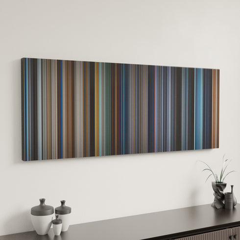 A.I. Artificial Intelligence canvas art in modern interior - movie color palette