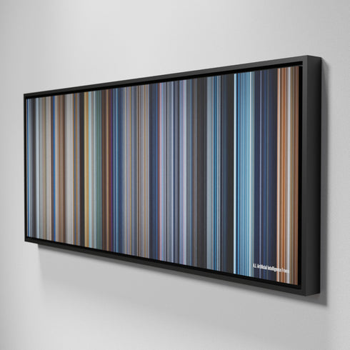 Side view of Framed Buff's of AI-Artificial-Intelligence Frome on the wall