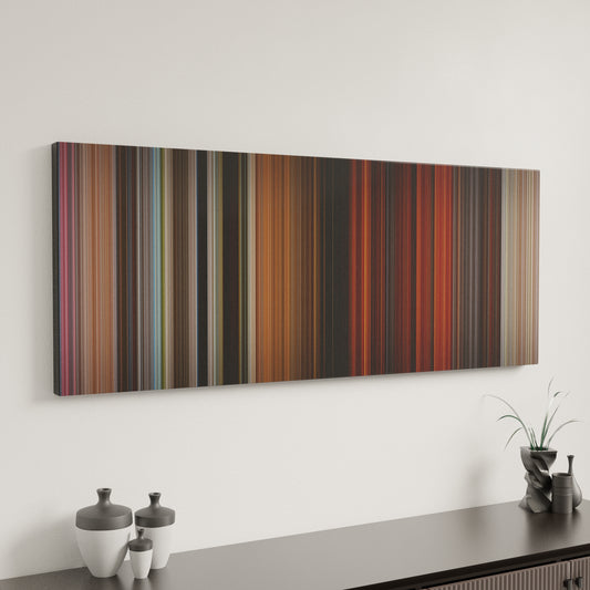 Minimal interior design with Indiana-Jones-and-the-Temple-of-Doom Frome on the wall