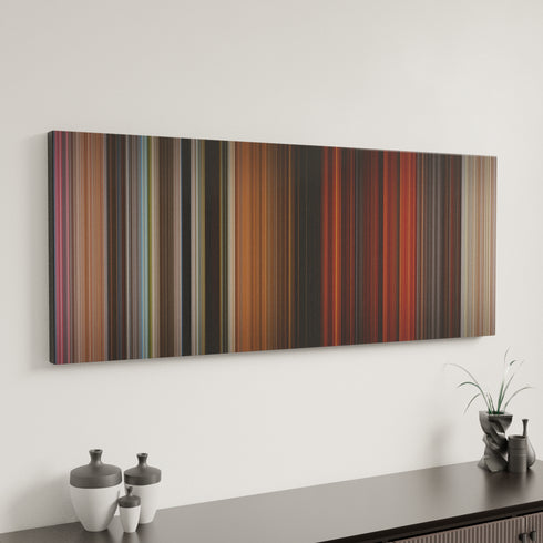 Indiana Jones and the Temple of Doom canvas art in modern interior - movie color palette