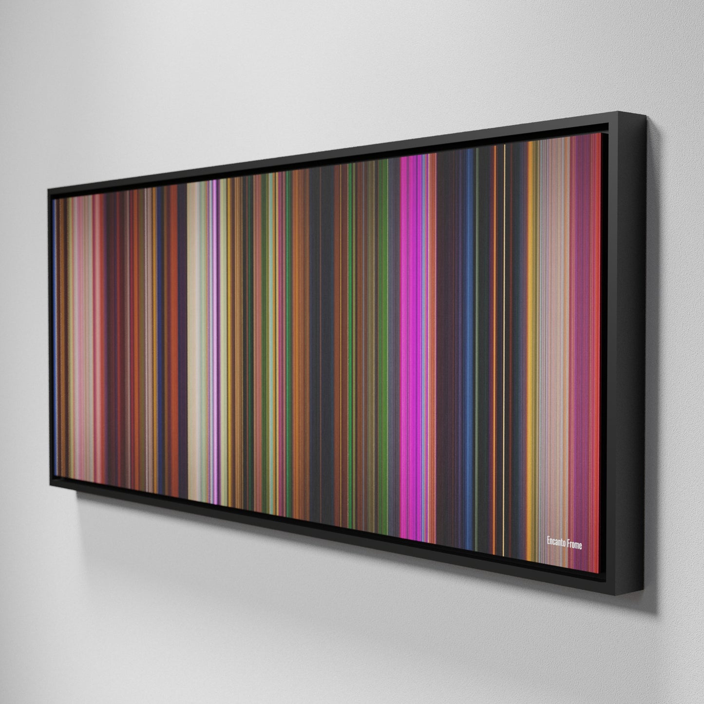 Side view of Framed Buff's of Encanto Frome on the wall