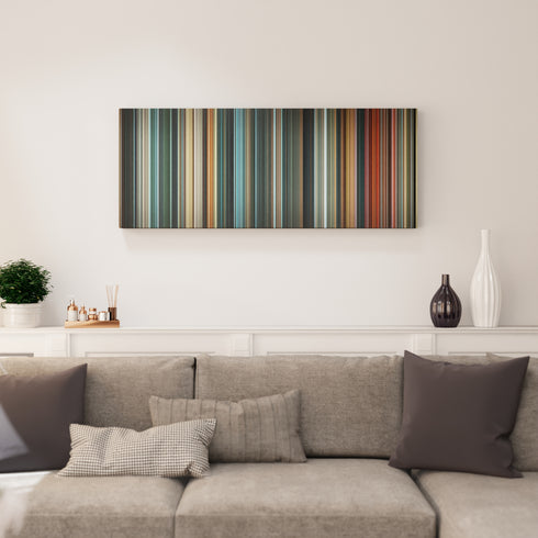 Justice League canvas print in living room - film wall decor