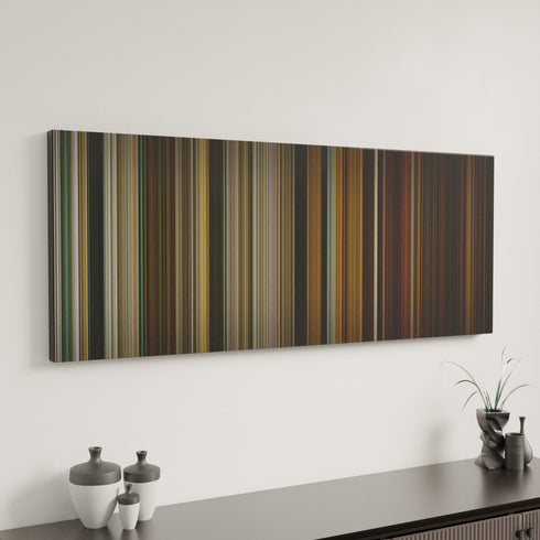 Zombieland canvas art in modern interior - movie color palette