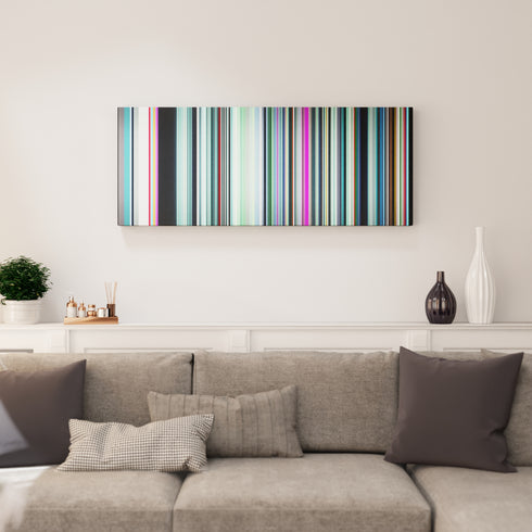 Living room interior with Calvin-Harris-This-Is-What-You-Came-For Frome on the wall