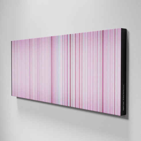 Side view of Buff's of Meghan-Trainor-All-About-That-Bass Frome on the wall