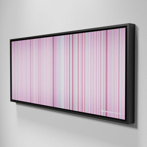 Side view of Framed Buff's of Meghan-Trainor-All-About-That-Bass Frome on the wall