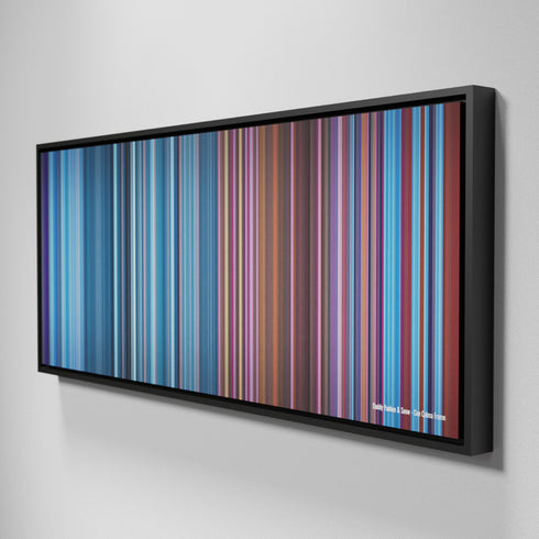 Side view of Framed Buff's of Daddy-Yankee--Snow-Con-Calma Frome on the wall