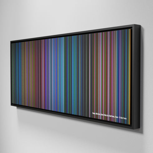 Side view of Framed Buff's of Casper-Nio-Garcia-Darell-Nicky-Jam-Bad-Bunny-Ozuna-Te-Bote Frome on the wall