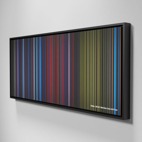 Side view of Framed Buff's of DJ-Snake-Taki-Taki Frome on the wall