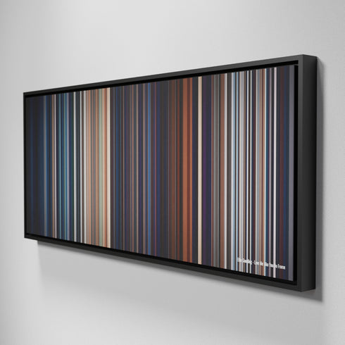 Side view of Framed Buff's of Ellie-Goulding-Love-Me-Like-You-Do Frome on the wall